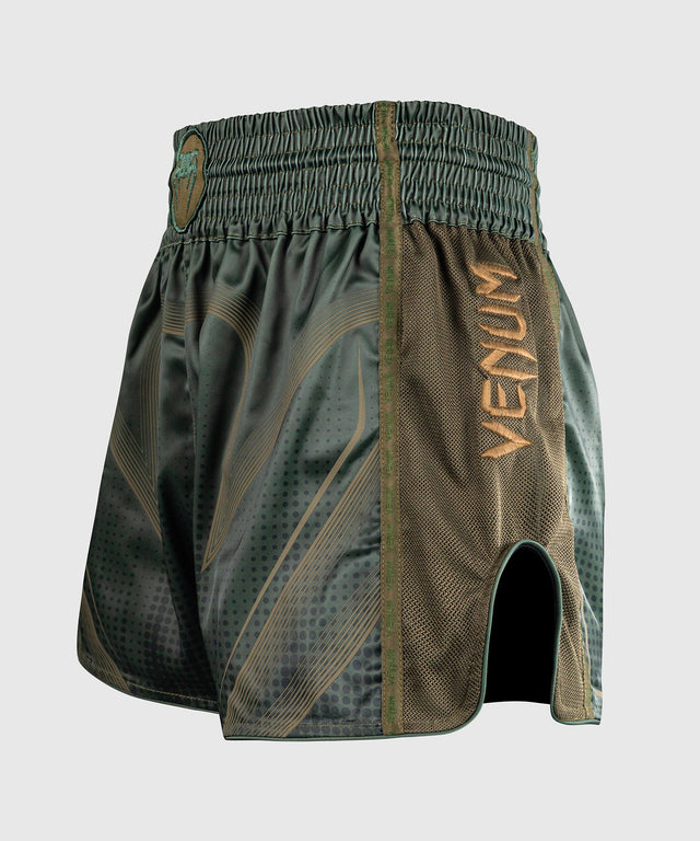 Venum Muay Thai Shorts Stealth - Kaki/Donkergroen