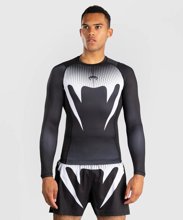 Venum No Gi Rashguard Lange Ærmer - Sort/Hvid