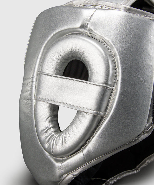 Ringhorns Charger Head guard Silver/Black – closure
