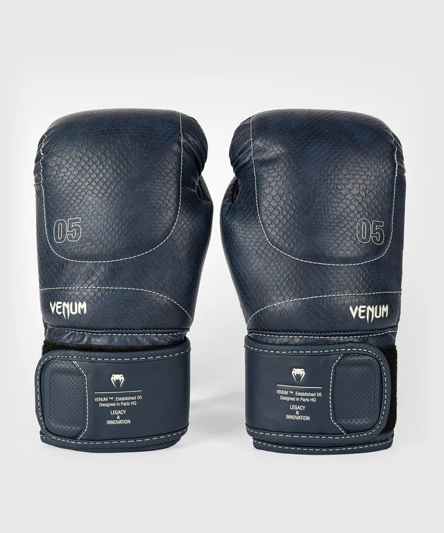 Boxerské rukavice Venum Impact Evo Scales – Noční modrá