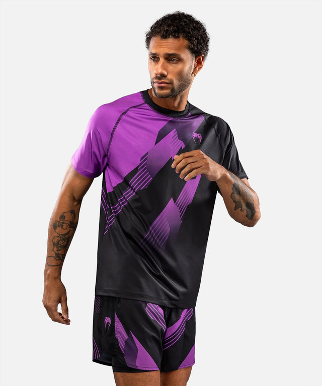 Koszulka Venum T-Shirt No-Gi 6.0 – Czarna/Purpurowa