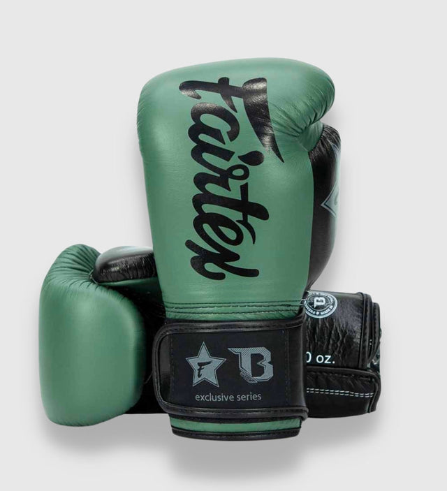 Rękawice bokserskie Fairtex FXB V2 – Khaki/Czarne