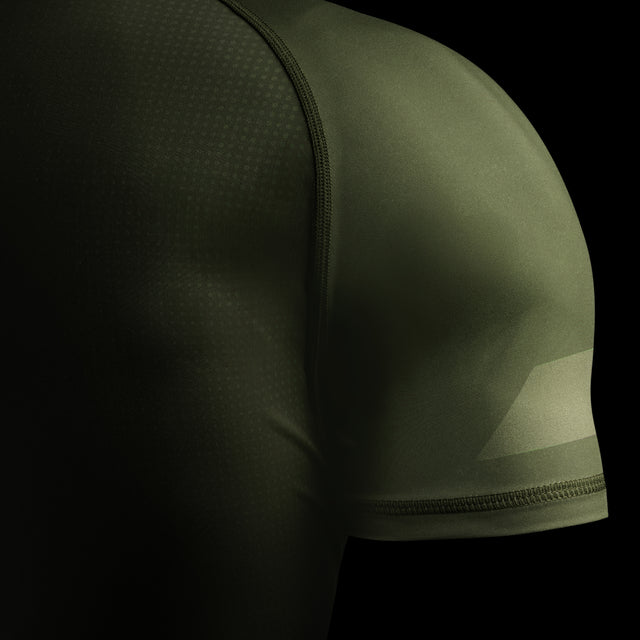 Rashguard Hayabusa Core – Manches courtes – Vert foncé