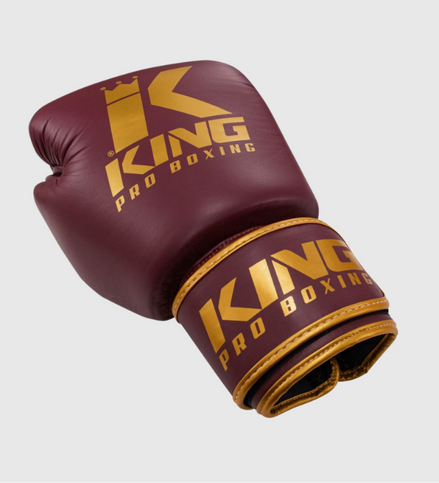 Mănuși de box King – Bordeaux Roșu/Aur – Mănuși de box