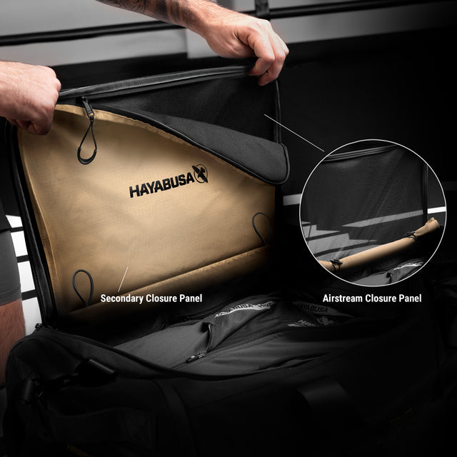 Bolsa de deporte Hayabusa x Mayweather Airstream – Negro/Oro
