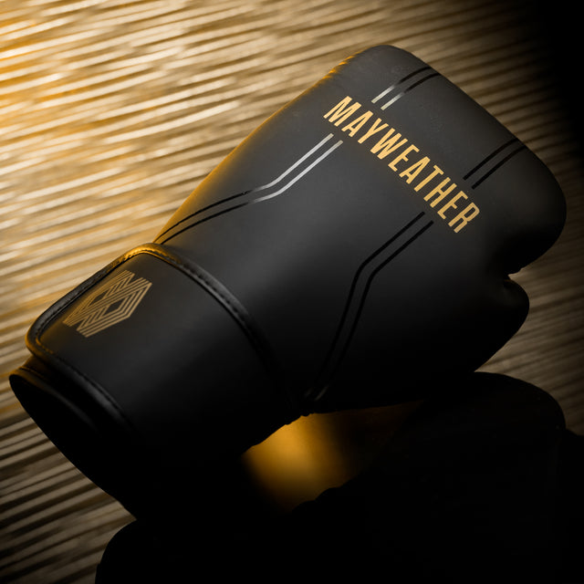 Guantes de boxeo Hayabusa x Mayweather Contender – Negro/Oro