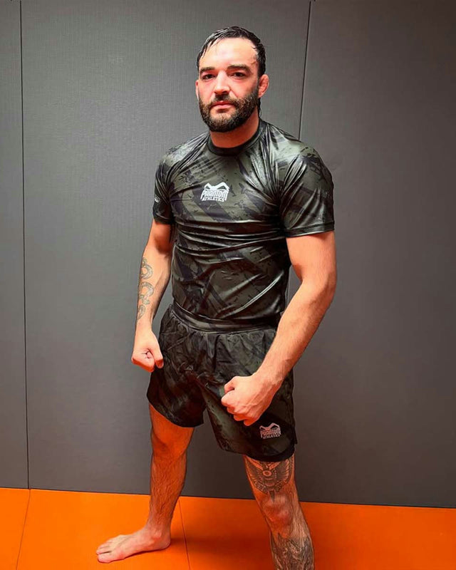 Shorts de MMA Phantom Athletics EVO Tiger Camo – Vert militaire