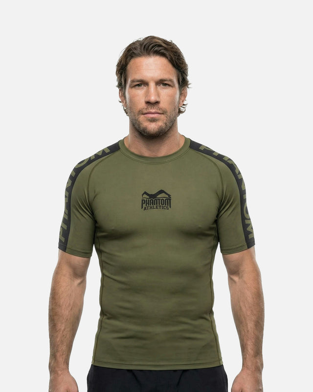 Rashguard Phantom Athletics EVO Apex Maniche Corte - Army