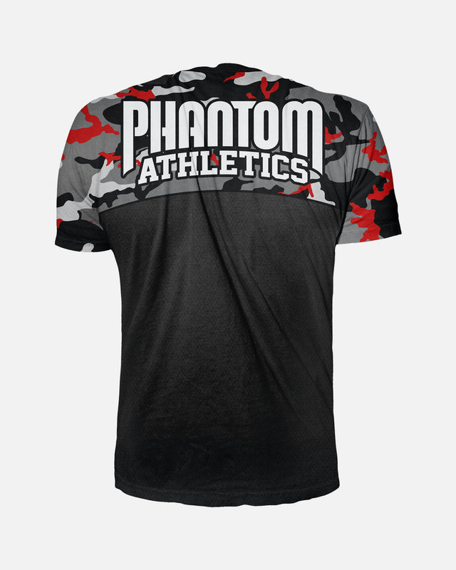 Phantom Athletics T-shirt da allenamento EVO Camo – Rosso