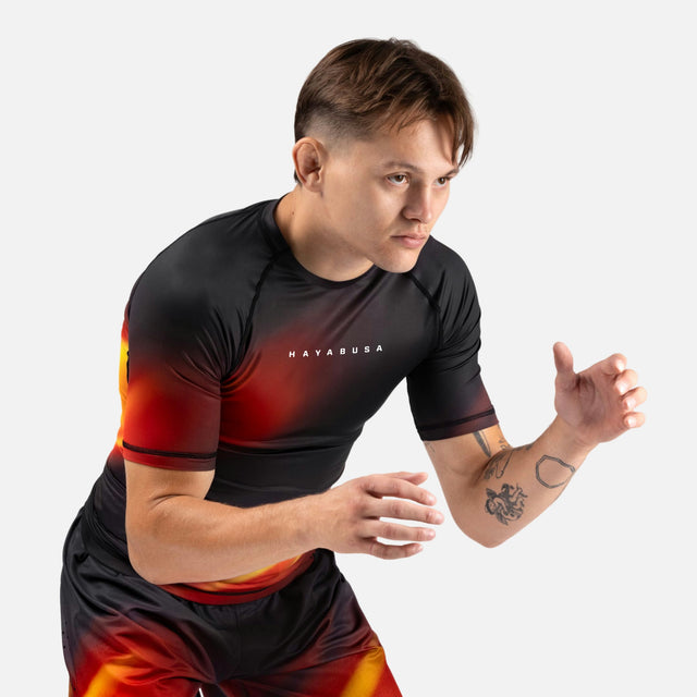 Rashguard Hayabusa Apex Nova Maniche Corte – Arancione