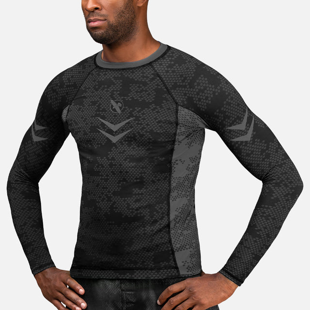 Rashguard Hayabusa Ranked Maniche Lunghe – Nero