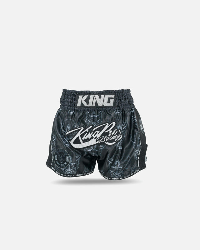 Pantaloni scurți Muay Thai King Pro Boxing Devil – Negru