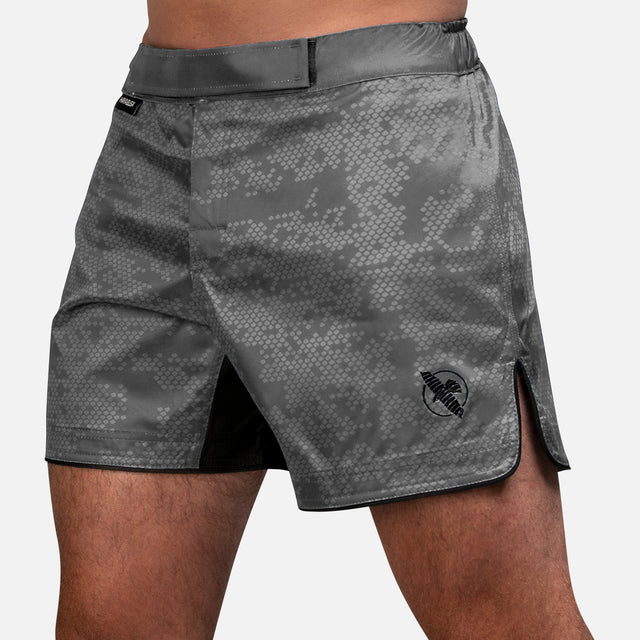 Calções de MMA Hayabusa Hex Mid-Thigh – Cinzento