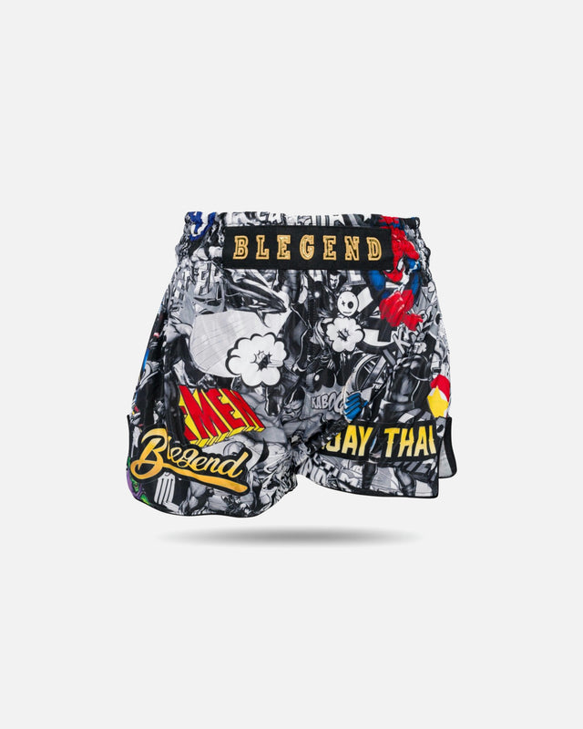 Shorts de Muay Thai Blegend Legend – Noir