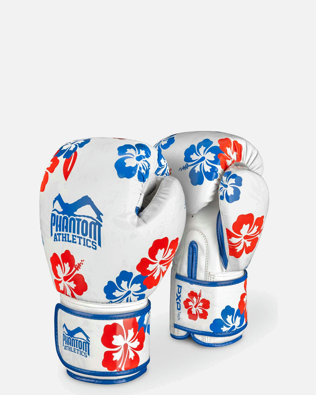 Gants de boxe Phantom Athletics Hawaii – Blanc/Bleu/Rouge