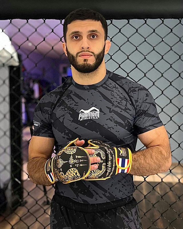 Phantom Athletics MMA-Sparringshandschuhe Muay Thai – Schwarz/Gold