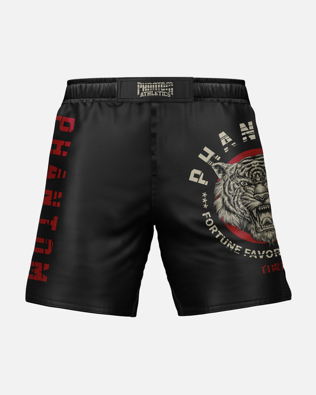 Spodenki MMA Phantom Athletics EVO Tiger Unit – Czarne/Tiger