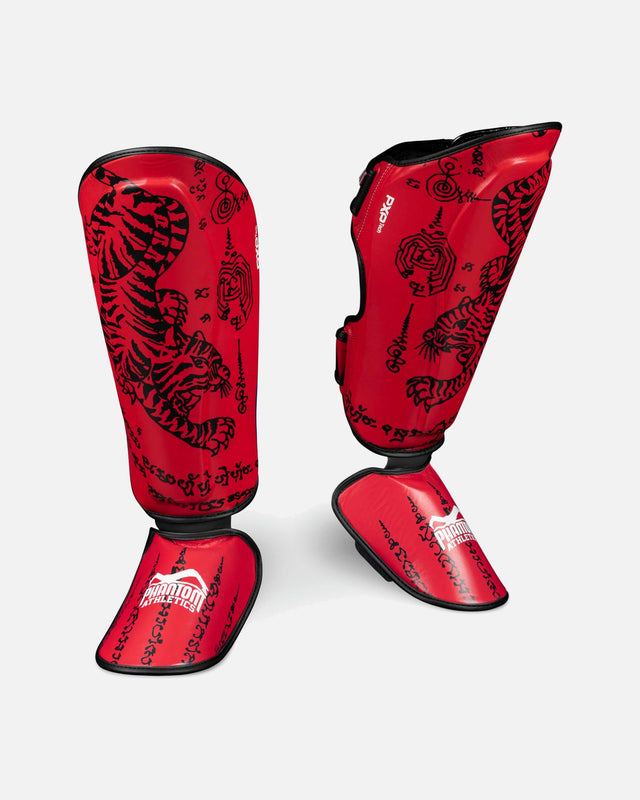 Phantom Athletics Shin Guards Muay Thai – Red