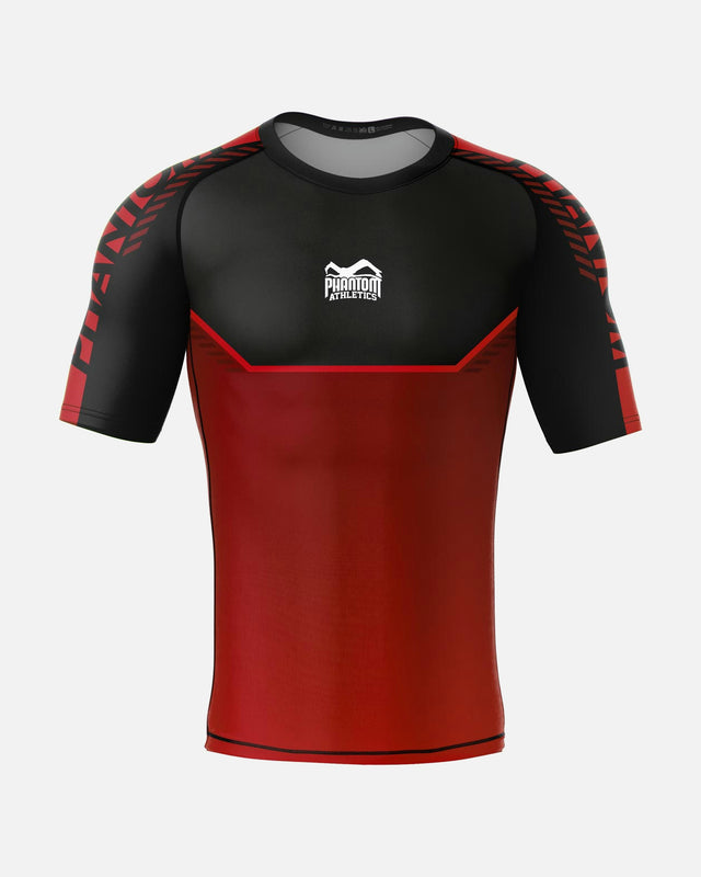 Phantom Athletics Rashguard EVO Apex Short Sleeves - Red
