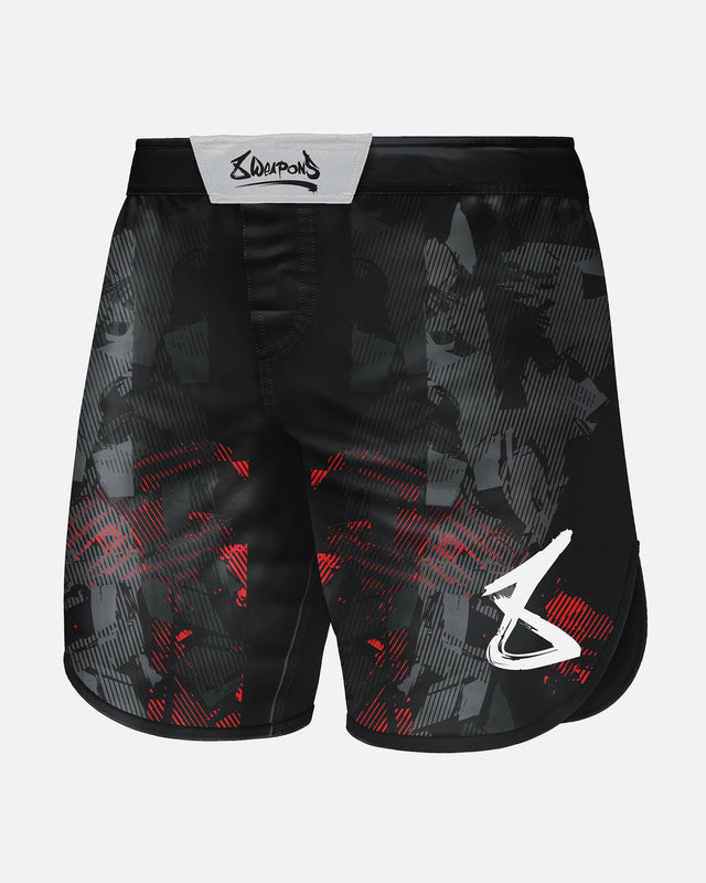 Pantaloncini MMA 8 WEAPONS Hit 2.0 – Nero/Rosso