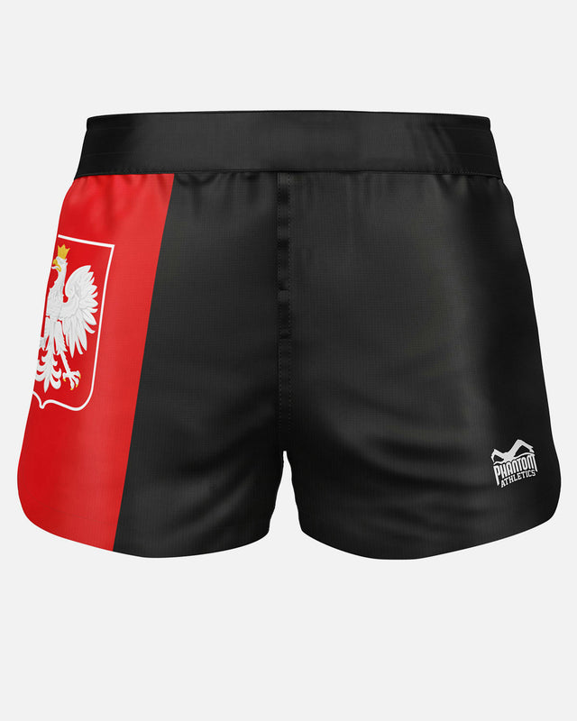 Phantom Athletics FUSION-R Team Poland MMA Shorts – Black/Red/White