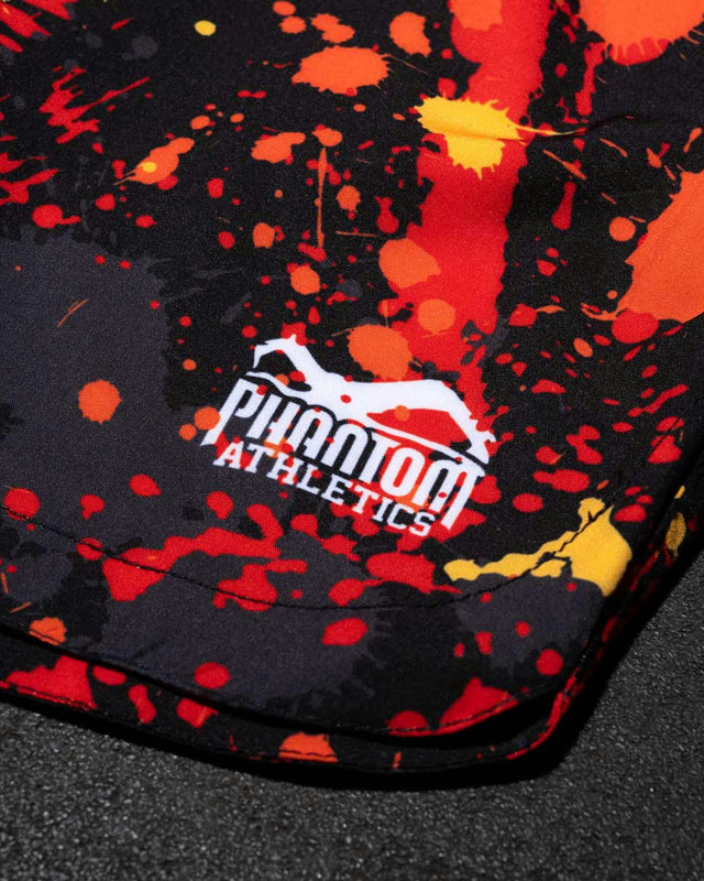 Phantom Athletics MMA-shorts Fusion Splatter – Rød