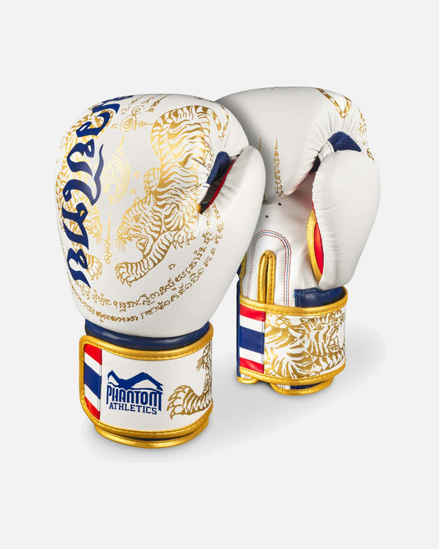 Phantom Athletics Boksehandsker til Muay Thai – Hvid/Guld