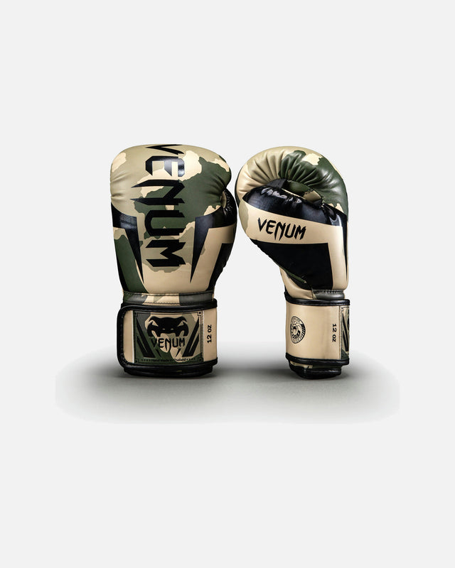 Boxerské rukavice Venum Elite – Khaki/Offwhite