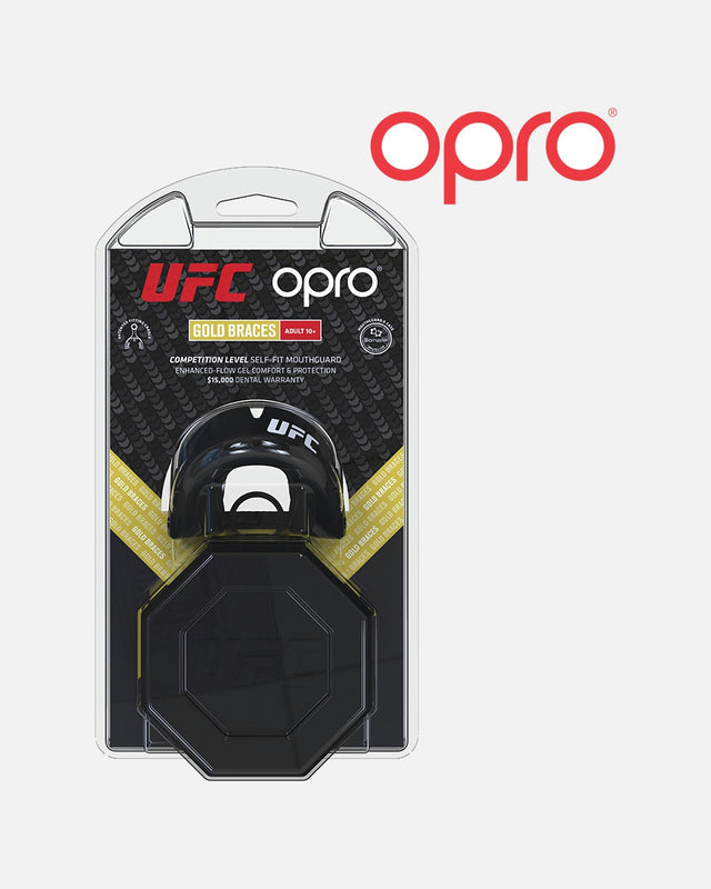 OPRO Mundschutz Gold Braces – Schwarz