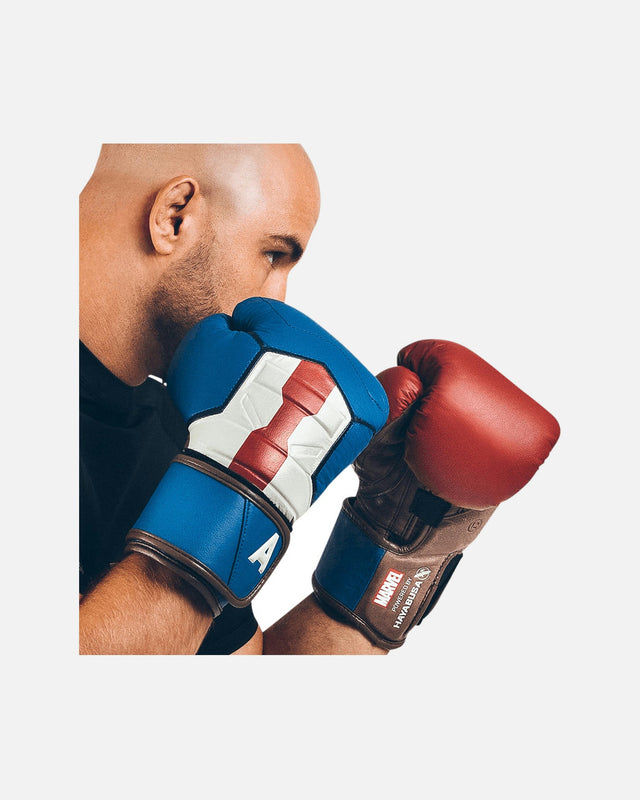 Mănuși de box Hayabusa x Marvel Captain America – Roșu/Alb/Albastru