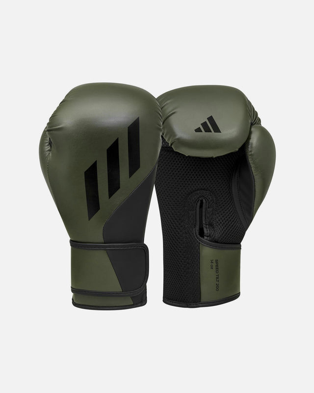 Adidas Boxhandschuhe Speed Tilt 200 – Olivgrün/Schwarz