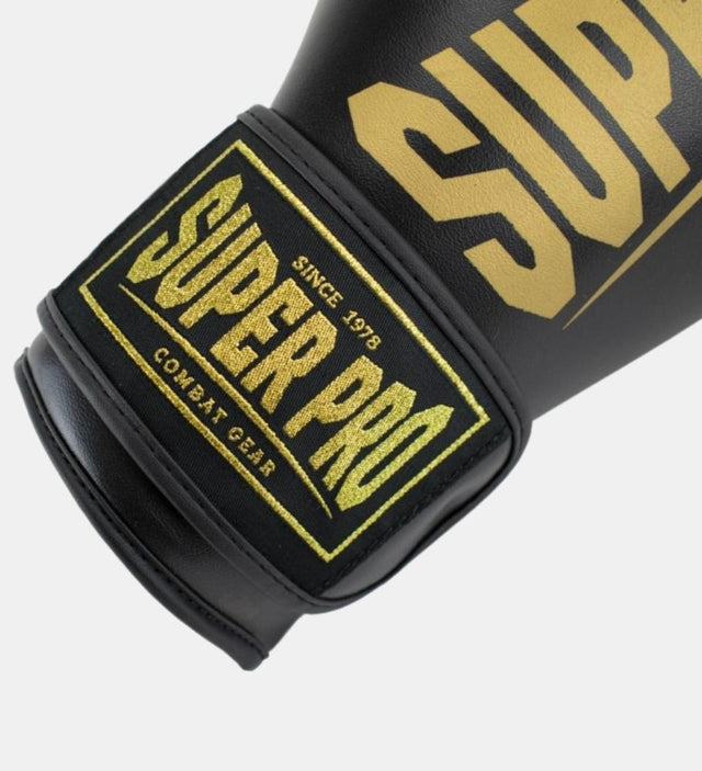 Super Pro Boxing gloves Champ – Black/Gold – Boxing gloves