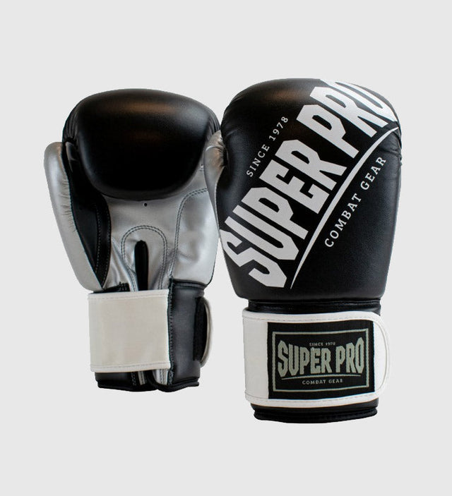 Luvas de boxe Super Pro Rebel – Preto/Branco – Luvas de boxe
