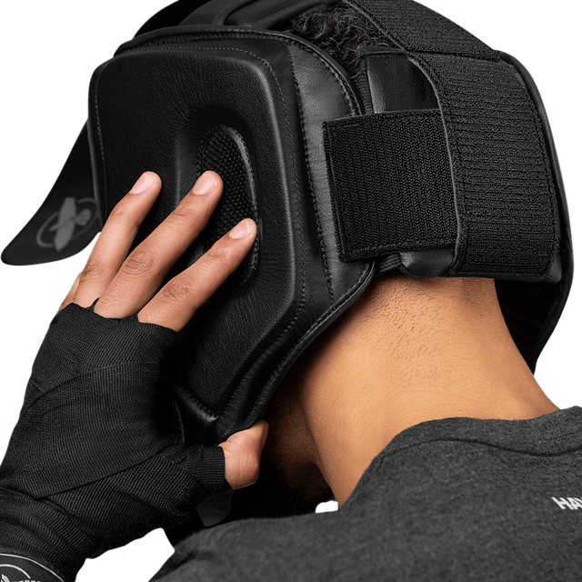 Casque de boxe Hayabusa T3 avec protection des pommettes – Noir