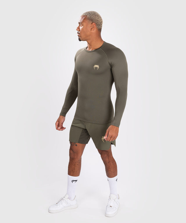 Rashguard Venum Contender Maniche lunghe - Verde cachi - Rashguard