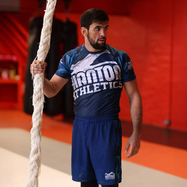 Rashguard Phantom Athletics Warfare – Camo albastru marin