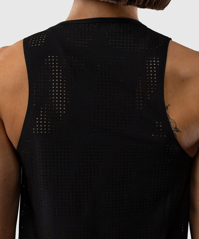 Canotta Venum Lazer Dry Tech da donna – Nero/Giallo
