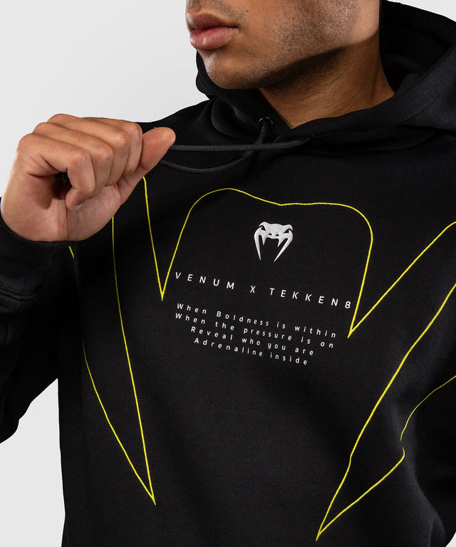 Bluza z kapturem Venum x TEKKEN 8 King – Czarna/Żółta