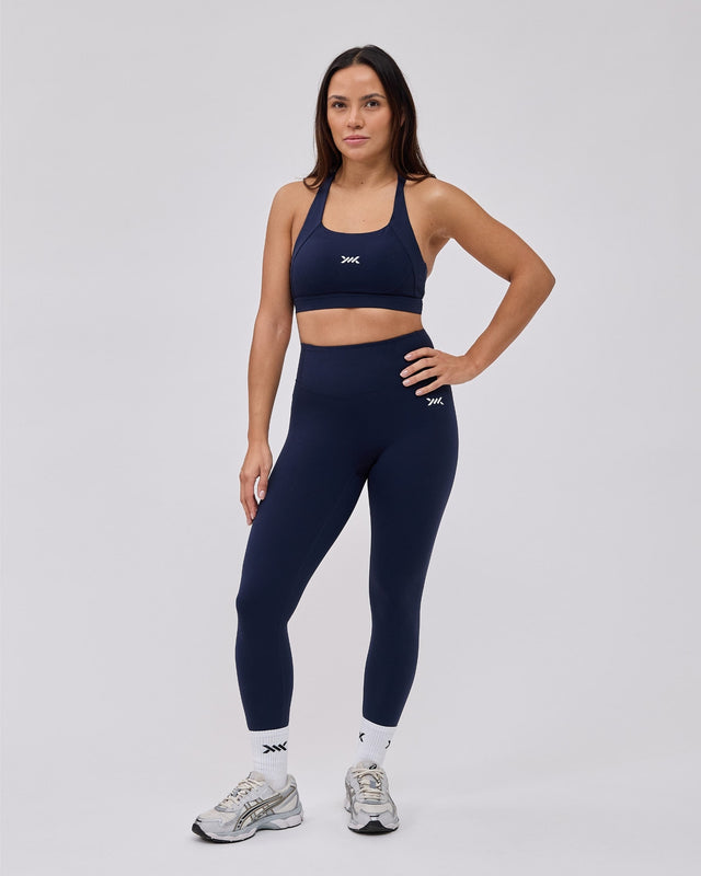 Caged Essential Leggings – Marineblau