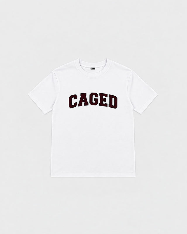 T-shirt Caged Varsity – Blanc