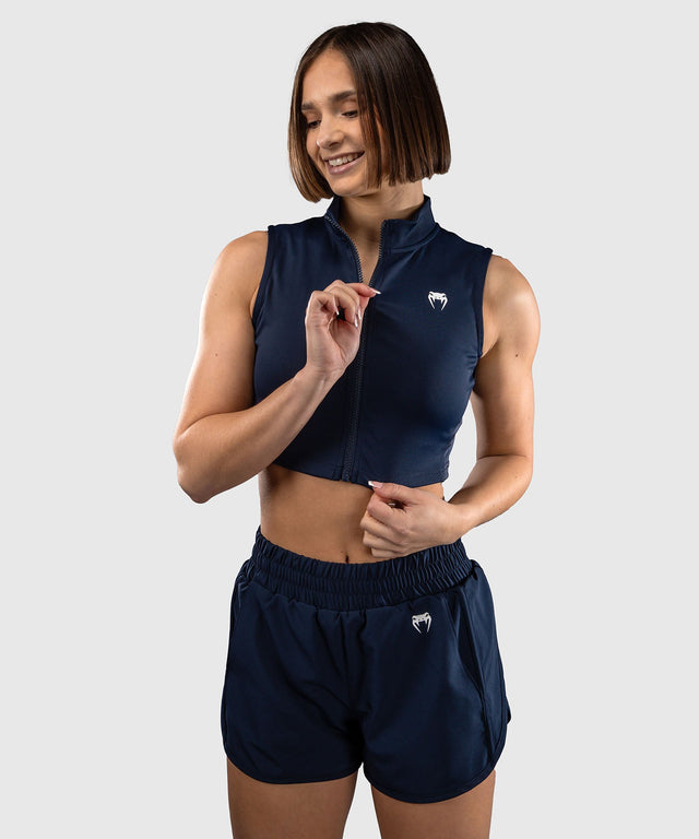 Venum Crop Top Sculpt Shape Femei - Albastru Marin