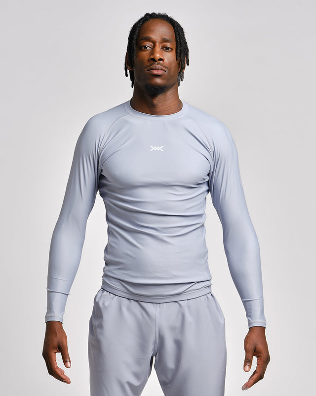 Rashguard Caged Tactical Maniche Lunghe – Gunmetal Grey