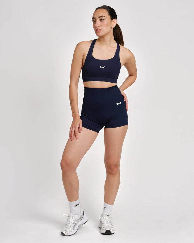 Caged Essential shorts - Navy Blå