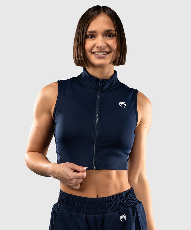 Venum Crop Top Sculpt Shape Femei - Albastru Marin