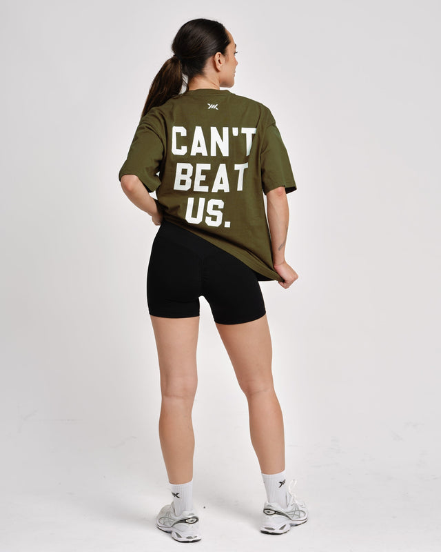 Camiseta Caged 'CBU' - Caqui Verde Mujer