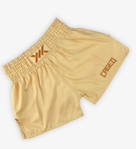 Pantaloncini Muay Thai Caged Classic – Peach donna