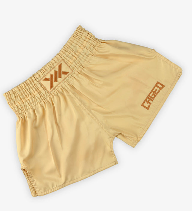 Spodenki Muay Thai Caged Classic – Peach damskie
