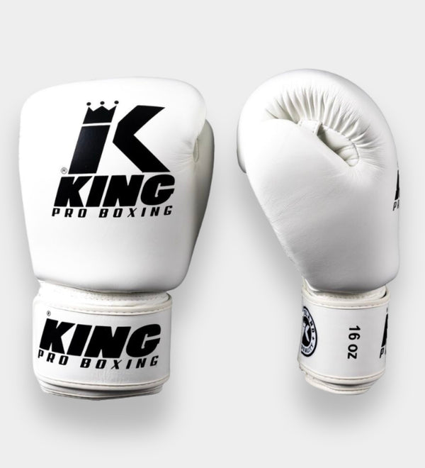 Rękawice bokserskie King Pro Boxing BGVL3 – Białe/Czarne