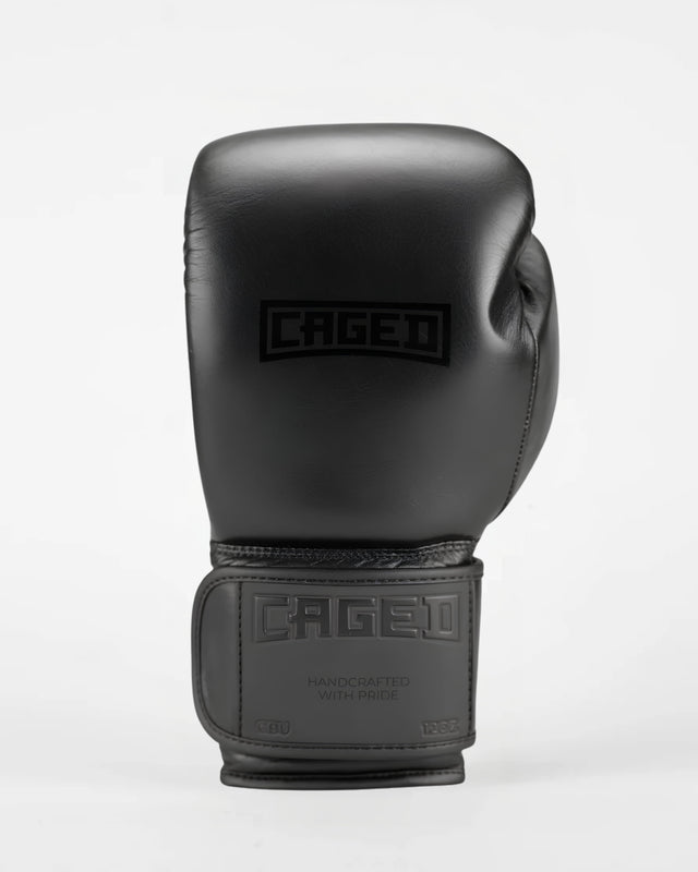 Caged Boxhandschuhe 'X' Series – Schwarz/Schwarz