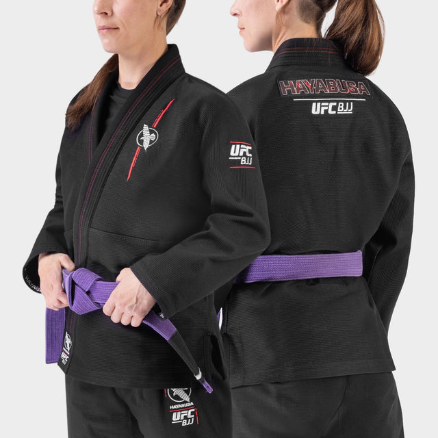 Kimono BJJ Hayabusa x UFC Lightweight da donna – Nero